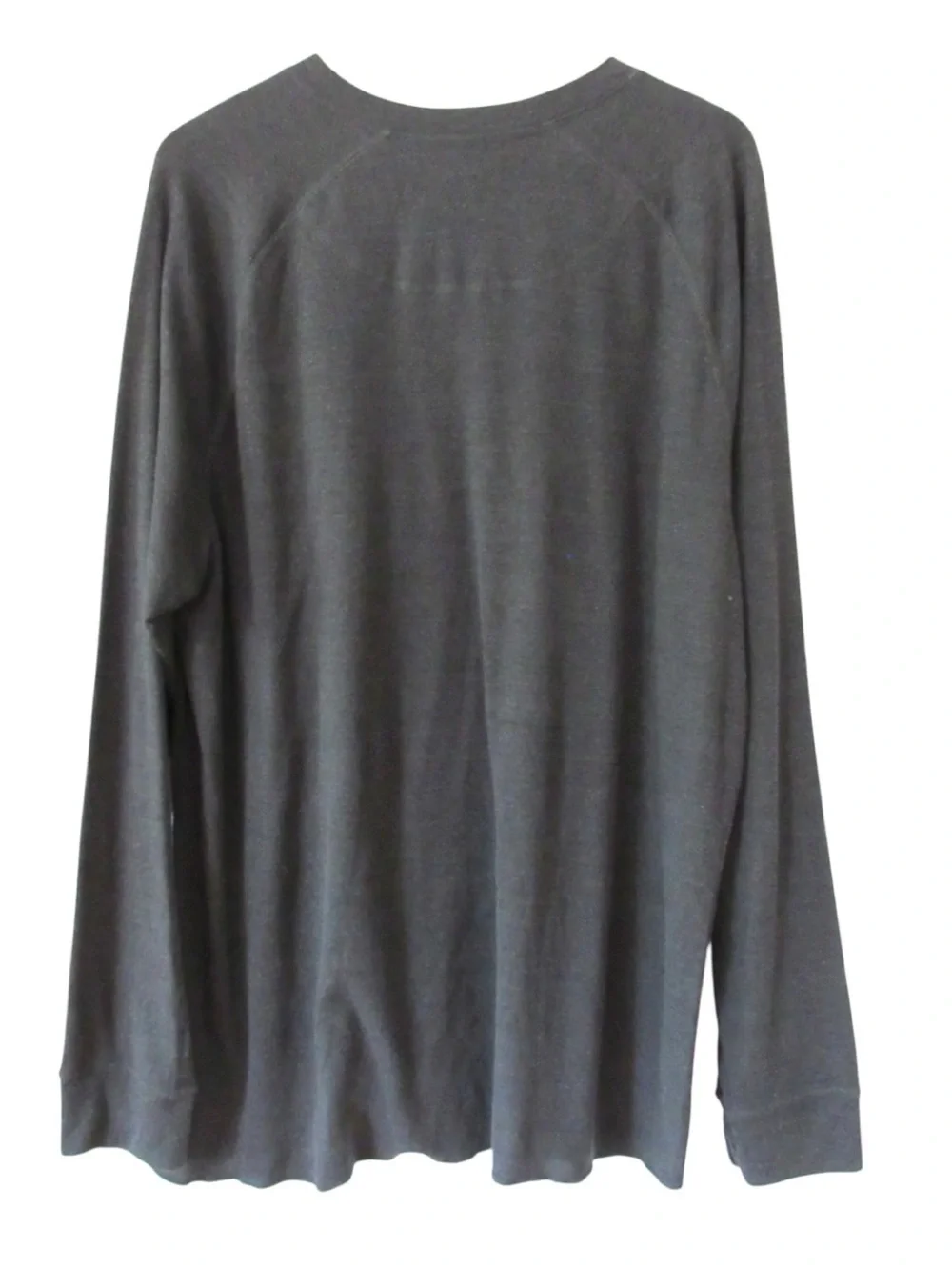 The North Face Mens Long Sleeve Seward Henley Shirt XXL Charcoal Gray Classic